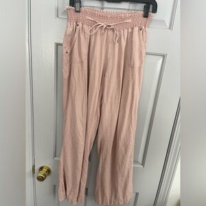 Ci Sono Light Pink Drawstring Pants